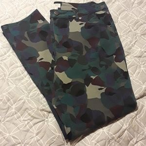 LOGO Lori Goldstein printed multi colored jeans